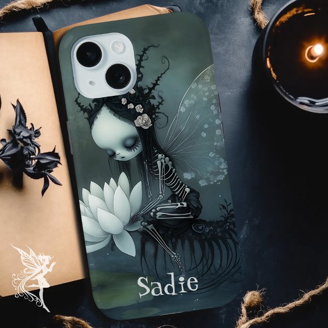 Gothic Dark Fantasy Fairy Skeleton Individuelle Na Case-Mate iPhone Hülle (Von Creator hochgeladen)