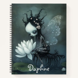 Gothic Dark Fantasy Fairy Skeleton Individuelle Na Notizbuch