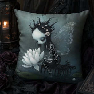 Gothic Dark Fantasy Feen Skelett Halloween Dekorat Kissen