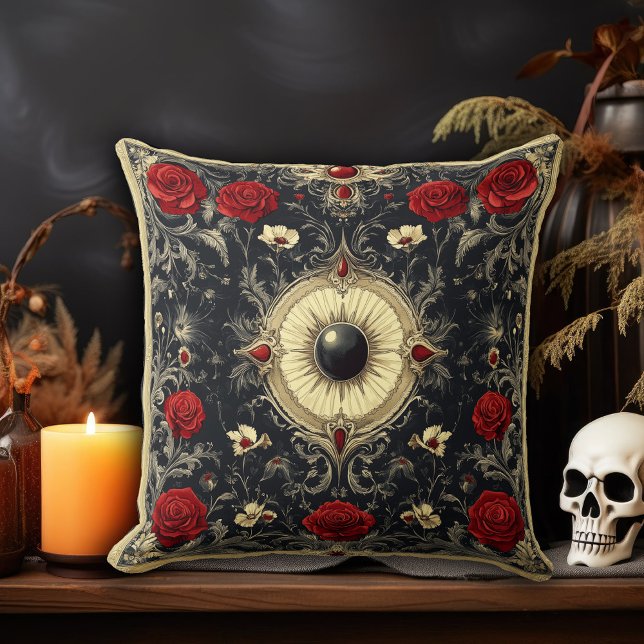 Gothic Dark Floral Kissen (Von Creator hochgeladen)