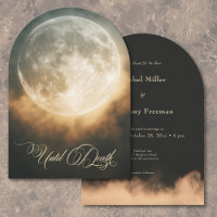Gothic Dark Full Moon Arch Wedding