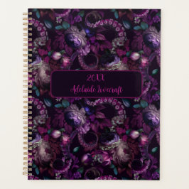 Gothic Dark Pink Tentacle mit Personalisierter Blu Planer