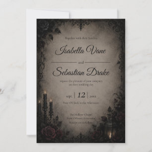Gothic Dark Romance Hochzeit Einladung