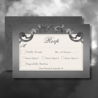 Gothic Dark Skeletts & Rose Heart Wedding