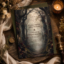 Gothic Dark Woodland Hochzeit