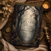 Gothic Dark Woodland Hochzeit