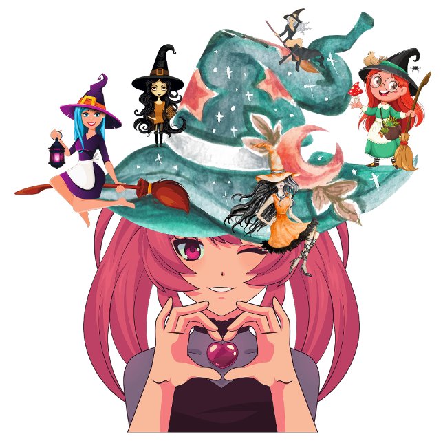 Gothic Darlings Quadratische Wanduhr (With a single glance, she could unravel the threads of your heart, weaving a tapestry of longing.)