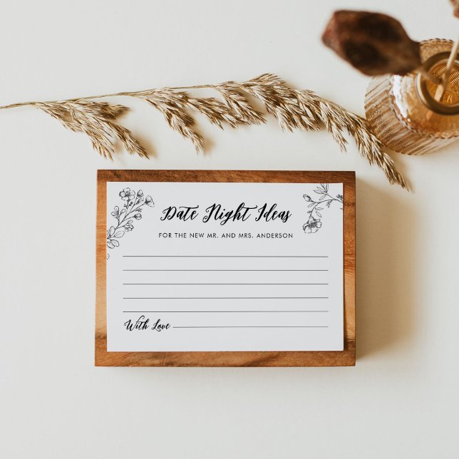 Gothic Date Night Ideas Brautparty Card Begleitkarte (Von Creator hochgeladen)