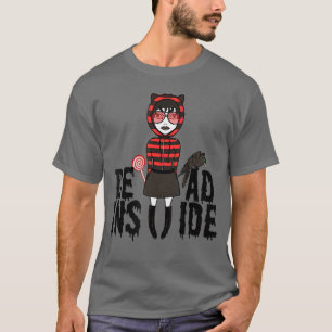 Gothic Dead Inside Rabe Goth Mädchen Halloween Emo T-Shirt
