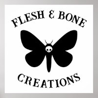 Gothic Death Moth Logo Generator Small Business