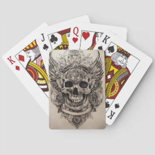 Gothic Decks: Totenkopf-Klassik-Spielkarten Spielkarten