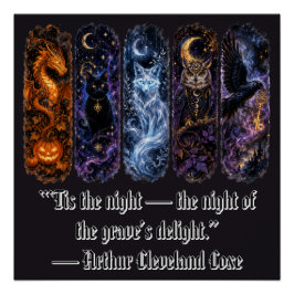 Gothic-Dekor, Gruseliges Halloween Poster