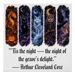 Gothic-Dekor, Gruseliges Halloween Poster