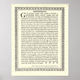 Gothic DESIDERATA Poster