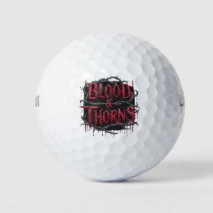 Gothic Design Blood & Thorns - Dunkel und Edgy Golfball
