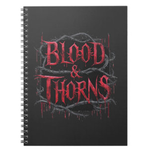 Gothic Design Blood & Thorns - Dunkel und Edgy Notizblock