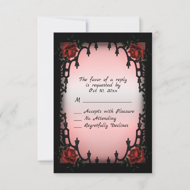 Gothic Design UAWG RSVP Karte (Vorderseite)