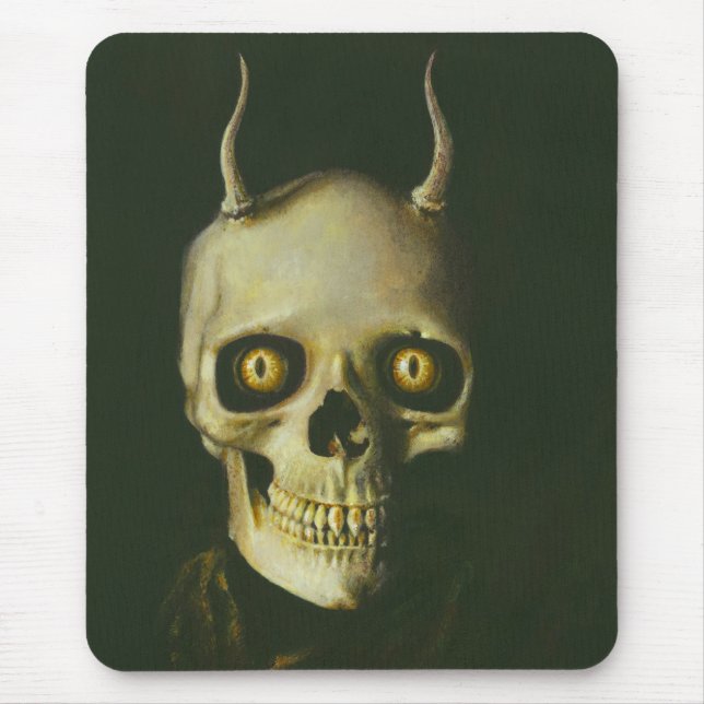 Gothic Devil Skull Mousepad (Vorne)