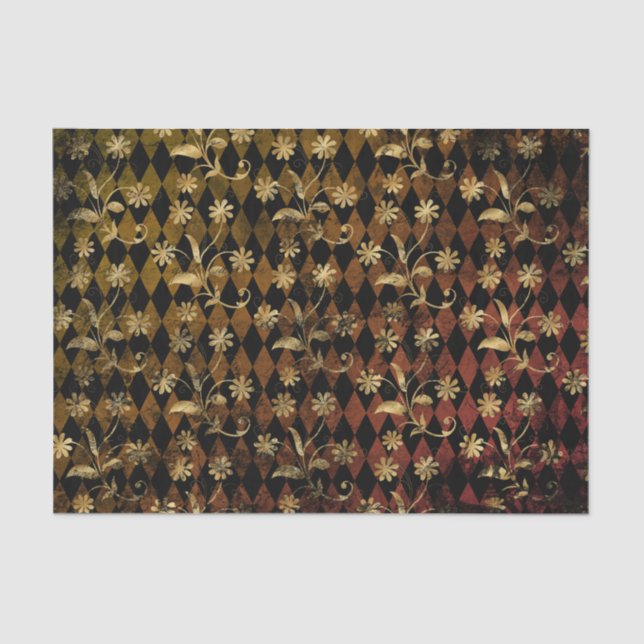 Gothic Diamond Halloween Seidenpapier (Vorderseite)