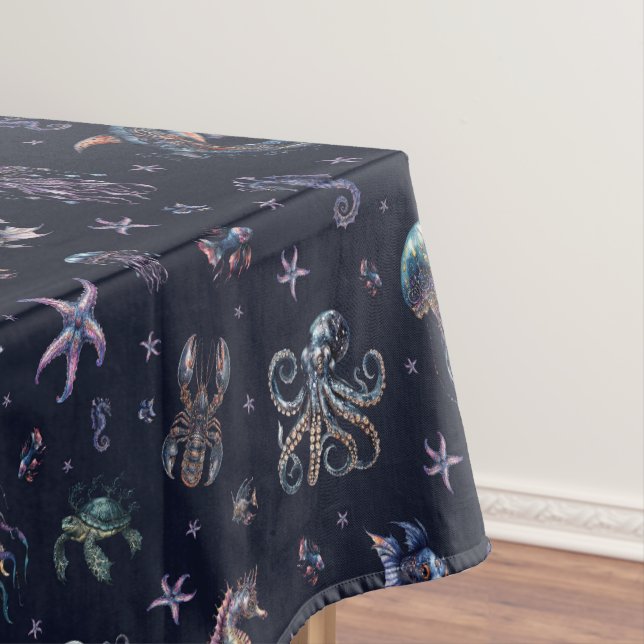 Gothic dunkle Unterwasserwelt Tischdecke (Beispiel)