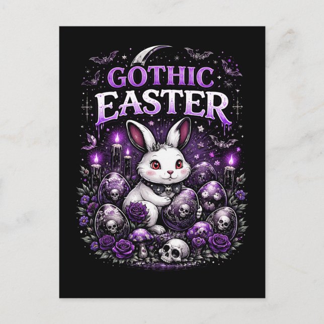 Gothic Easter Postkarte (Vorderseite)
