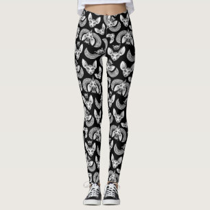 Gothic Egyptian Spinx Cat Tomb Cat Leggings