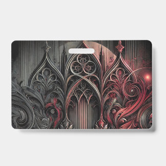 Gothic Elegance Name Abzeichen Ausweis