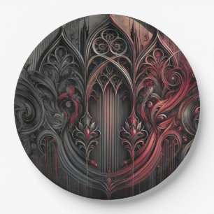 Gothic Elegance Paper Plate Pappteller