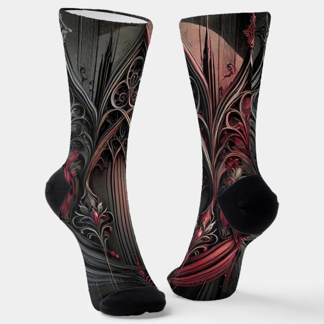 Gothic Elegance Socks Socken (Gewinkelt)