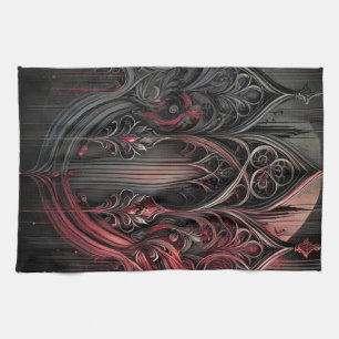 Gothic Elegance Table Zelt Sign Geschirrtuch