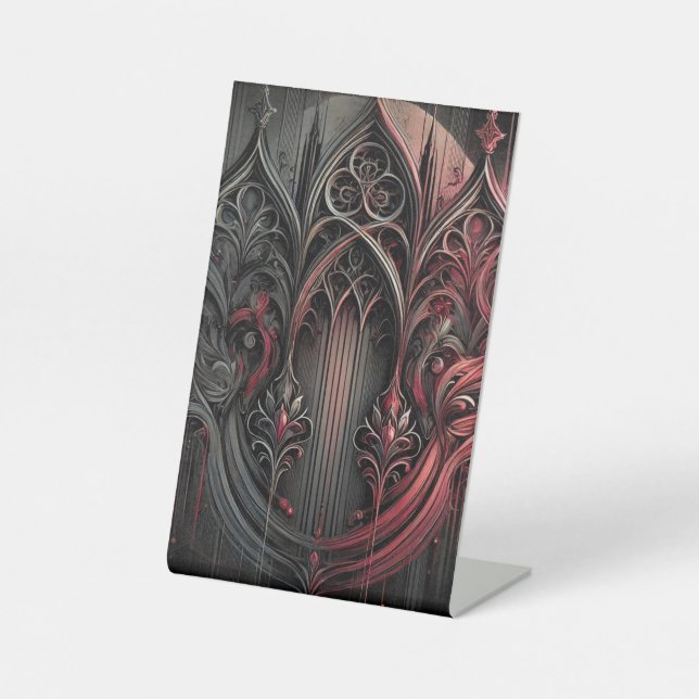 Gothic Elegance Table Zelt Sign Sockelschild (Vorderseite)