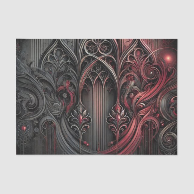 Gothic Elegance Tissue Seidenpapier (Vorderseite)