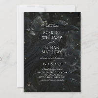 Gothic Elegant Rabe und Rose Schwarze Hochzeit