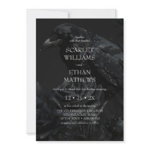 Gothic Elegant Raven & Rose Black Handfasts