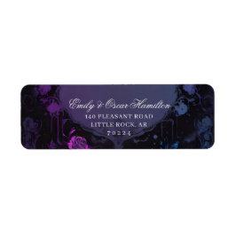 Gothic Eleganz Lila Boho Rose Rücksendeadresse