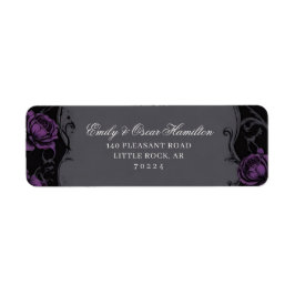 Gothic Eleganz Lila Boho Rose Rücksendeadresse