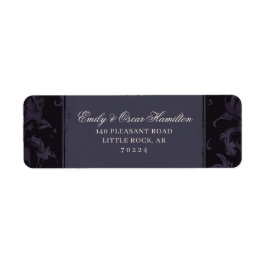 Gothic Eleganz Lila Boho Totenkopf Rücksendeadress