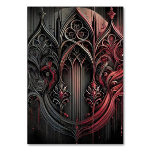 Gothic Eleganz Tischkarte Tischnummer