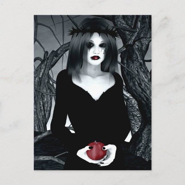 Gothic Eve Art Postcard Postkarte (Vorderseite)