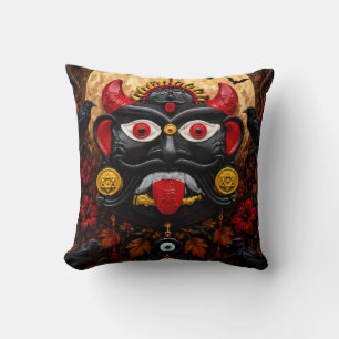 Gothic Evil Eye Halloween Drishti Bommai Volkskuns Kissen