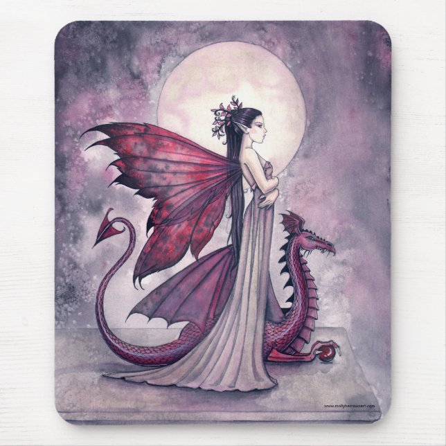 Gothic Fairy and Dragon Mousepad (Vorne)