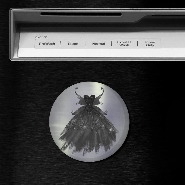 Gothic Fairy Black Gown | Vampy Glam Goth Sheen Magnet (Von Creator hochgeladen)