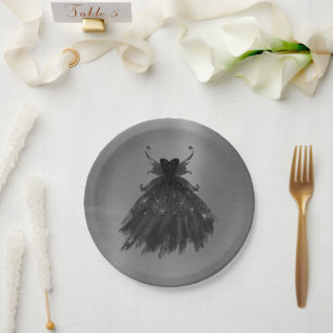 Gothic Fairy Black Gown Vampy Glam Goth Sheen Pappteller
