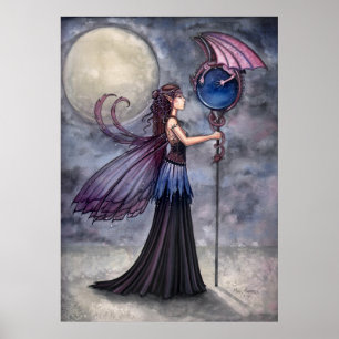 Gothic Fairy Dragon Poster Druck von Molly Harriso