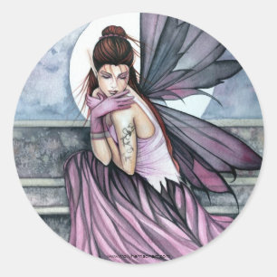 Gothic-Fairy-Fantasy-Aufkleber von Molly Harrison Runder Aufkleber