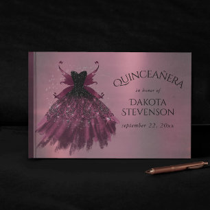 Gothic Fairy Fuchsia Gown   Punk Rock Pink Magenta Gästebuch