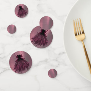 Gothic Fairy Fuchsia Gown   Punk Rock Pink Magenta Konfetti