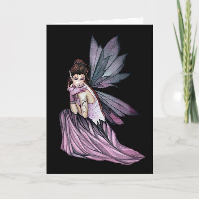 Gothic Fairy Greeting Card von Molly Harrison Karte (Vorderseite)