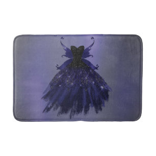 Gothic Fairy Indigo Gown   Deep Royal Lila Sheen Badematte
