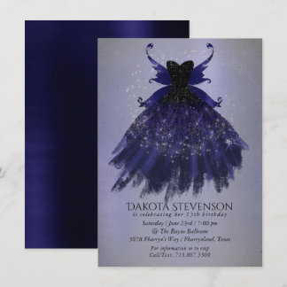 Gothic Fairy Indigo Gown | Deep Royal Lila Sheen Einladung
